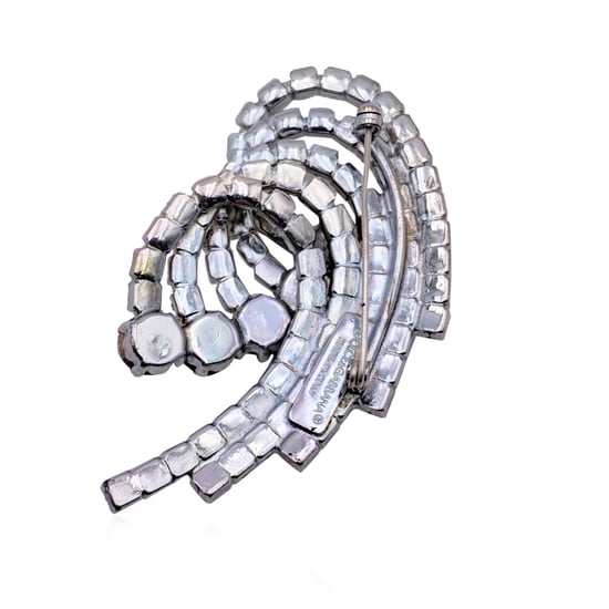 Dolce & Gabbana metalen broche met kristallen - Image 3