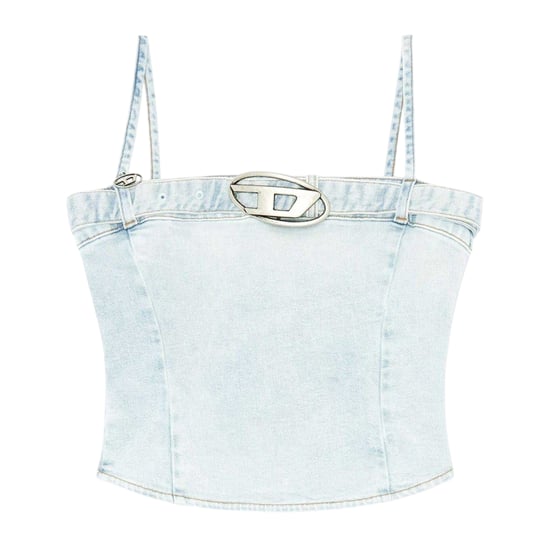 Diesel Lucy Denim Slim-tanktop voor dames (Blauw) - Image 1