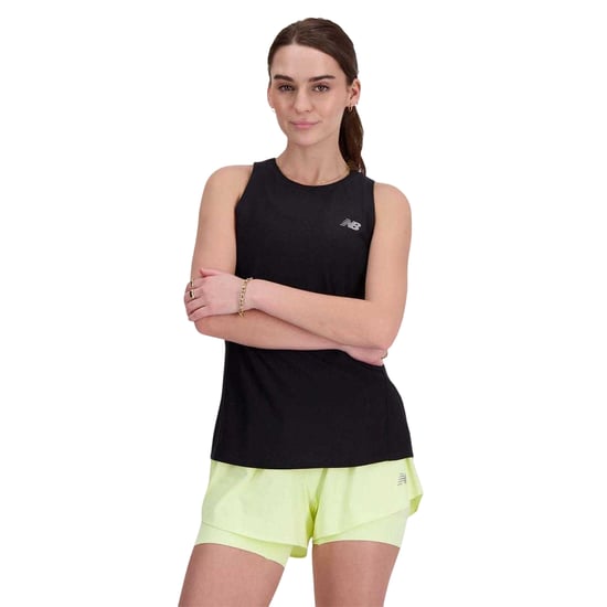 New Balance Slanke mouwloze tanktop voor dames (Zwart) - Image 1
