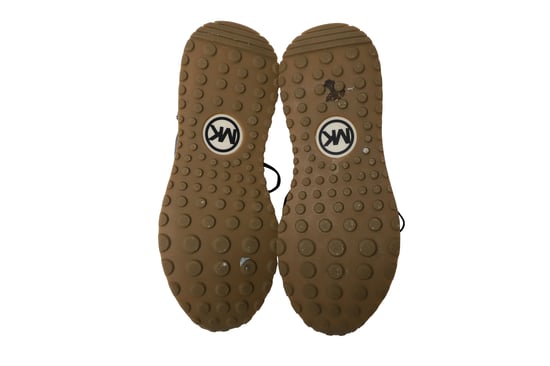 Michael Kors Leoparddetaljerade sneakers i flerfärgad läder - Image 5