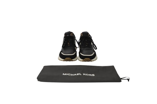 Michael Kors Leoparddetaljerade sneakers i flerfärgad läder - Image 6