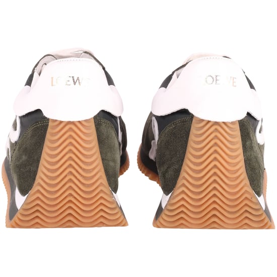 Loewe Flow Runner Sneakers in Forest Green Suede - Image 4