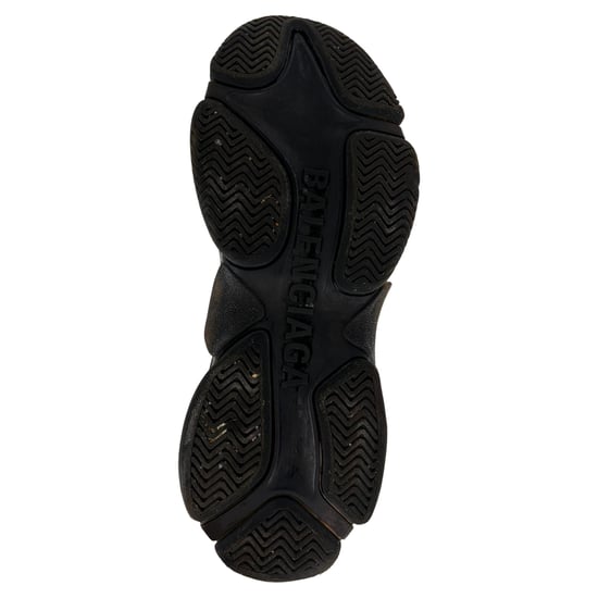 Balenciaga Triple S Clear Sole Sneakers in Black Polyester - Image 5