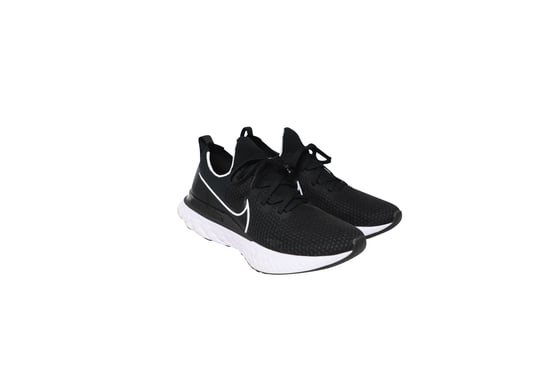 React Infinity Run Flyknit 2 in Black and White Rubber - Image 4