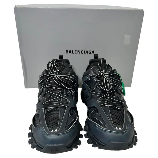 Balenciaga Track Sneakers in Black Polyurethane - Image 2