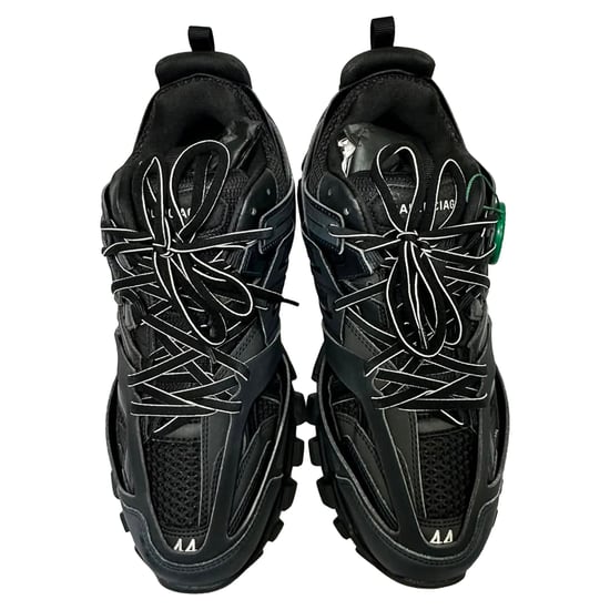 Balenciaga Track Sneakers in Black Polyurethane - Image 6