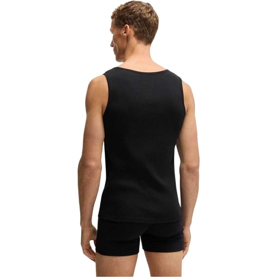 Boss Heren-tanktop met ronde hals en normale pasvorm (set van 3) (Zwart) - Image 3