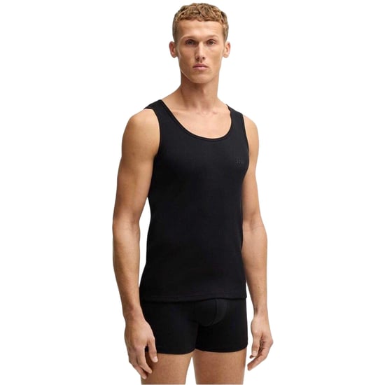 Boss Heren-tanktop met ronde hals en normale pasvorm (set van 3) (Zwart) - Image 4