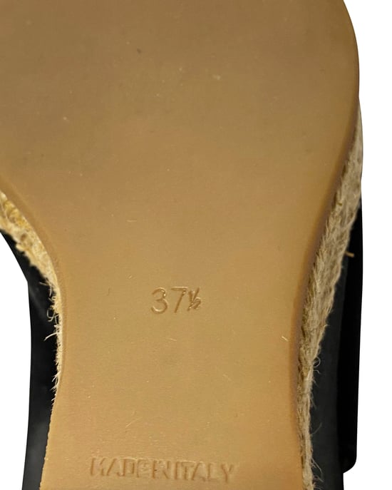 Prada Espadrille Sandalen in Zwart Zijde - Image 6