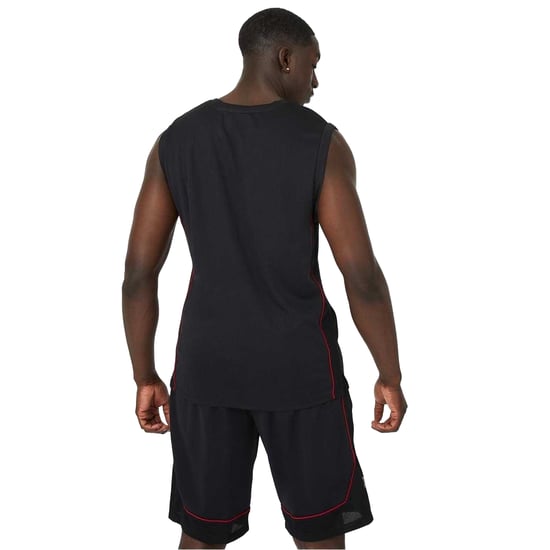 Everlast Heren mouwloze basketbaltrui (Zwart, Rood) - Image 3