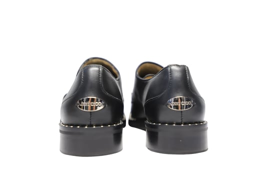 Jimmy Choo Studded Monk Strap Shoes in Black Leather - Image 4