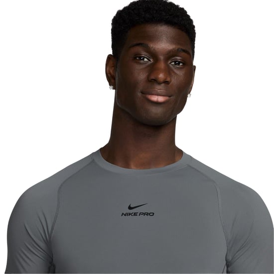Nike Mens Pro Dri-FIT Fitted Top (Smoke Grey) - Image 3