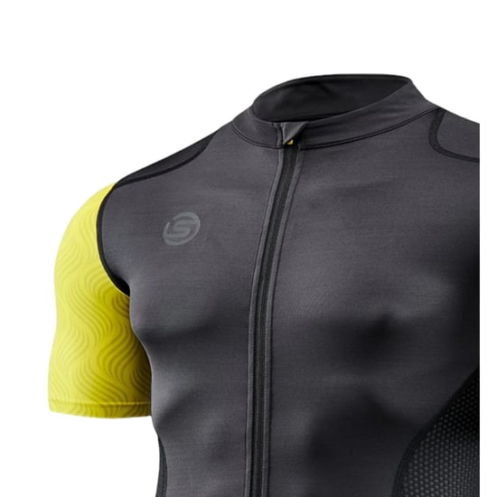Skins Herr Elite Mock Neck Cykeltröja (Gul/Svart) - Image 3
