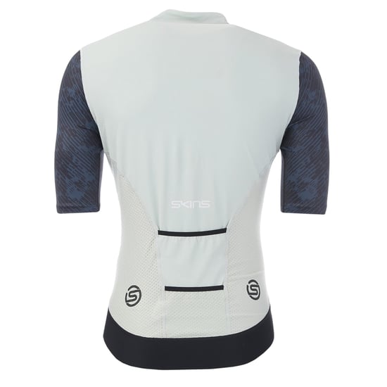 Skins Herr Elite Mock Neck Cykeltröja (Blå/Vit) - Image 2
