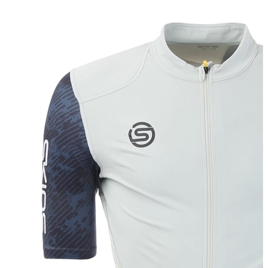 Skins Herr Elite Mock Neck Cykeltröja (Blå/Vit) - Image 3