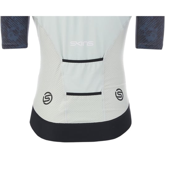 Skins Herr Elite Mock Neck Cykeltröja (Blå/Vit) - Image 4