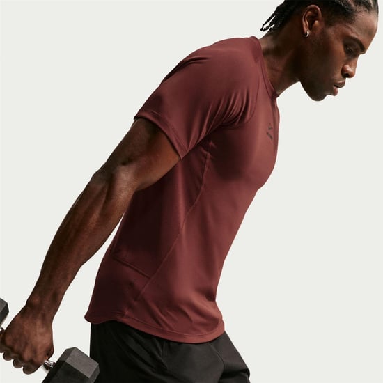Nike Mens Pro Dri-FIT Fitted Top (Team Red) - Image 5