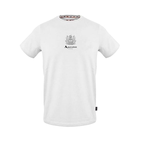 Aquascutum Heren-T-shirt met Shield-logo en ronde hals (Wit) - Image 1