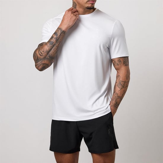Gym King Mens Victory Performance T-Shirt (White) - Image 3