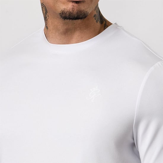 Gym King Mens Victory Performance T-Shirt (White) - Image 5