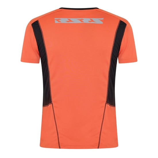 Diadora Löptröja för män med logotyp och rund hals (Orange/Svart) - Image 2