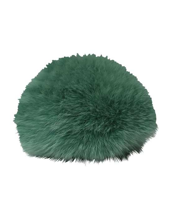 Fendi Initial Pom-Pom Charm i Grönt Pälsgarn - Image 3