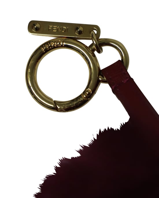 Fendi Pom Pom-väsksmycke i lila päls - Image 4