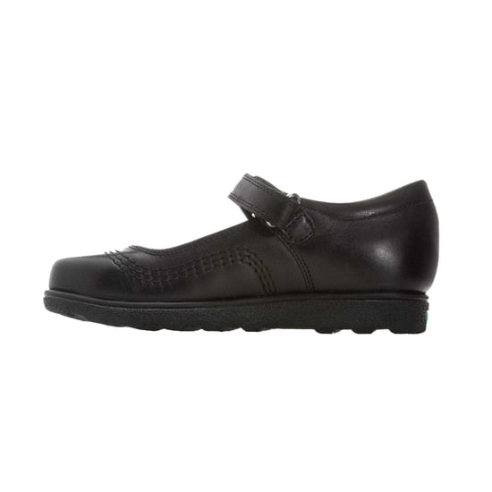 Kickers Meisjes Fragma Pop Leren Schoolschoenen (Zwart) - Image 3