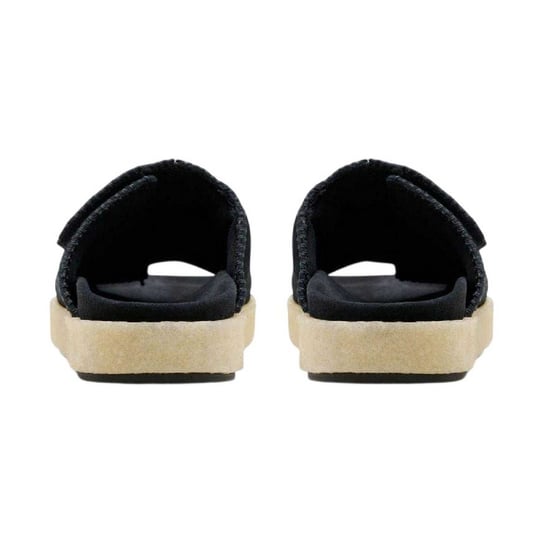 Clarks Originals Mens Overleigh Suede Sliders (Black) - Image 2