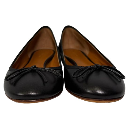 Celine Bow Detail Ballet Flats in Black Leather - Image 3