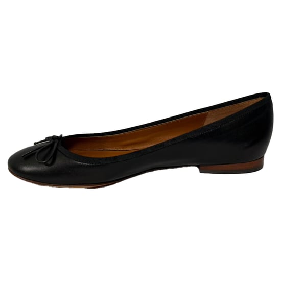 Celine Bow Detail Ballet Flats in Black Leather - Image 5