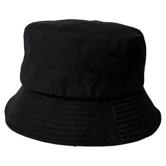 Chanel CC Embroidered Bucket Hat in Black Cotton - Image 2