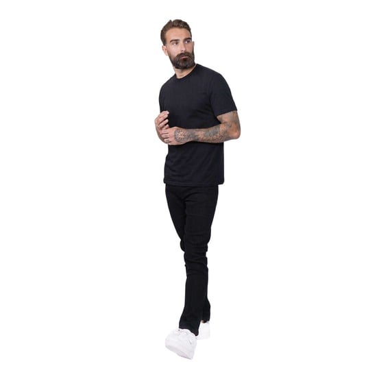 Firetrap Mens Denim Skinny Jeans (Black) - Image 1