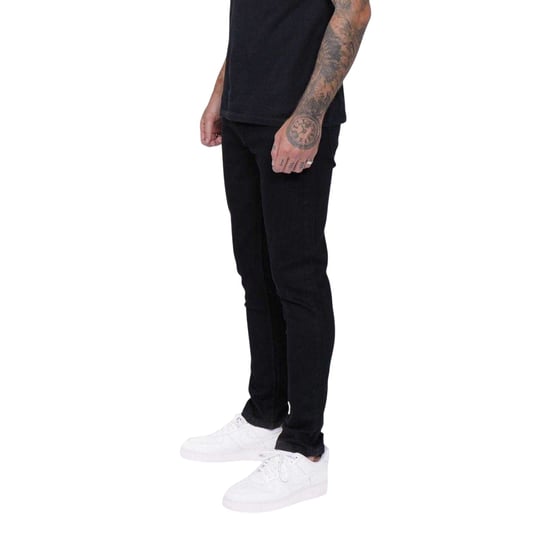 Firetrap Mens Denim Skinny Jeans (Black) - Image 2