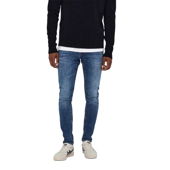 Only and Sons Mens Skinny Jeans (Blue Denim) - Image 2