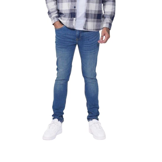 Firetrap Mens Denim Skinny Jeans (Mid Blue) - Image 2