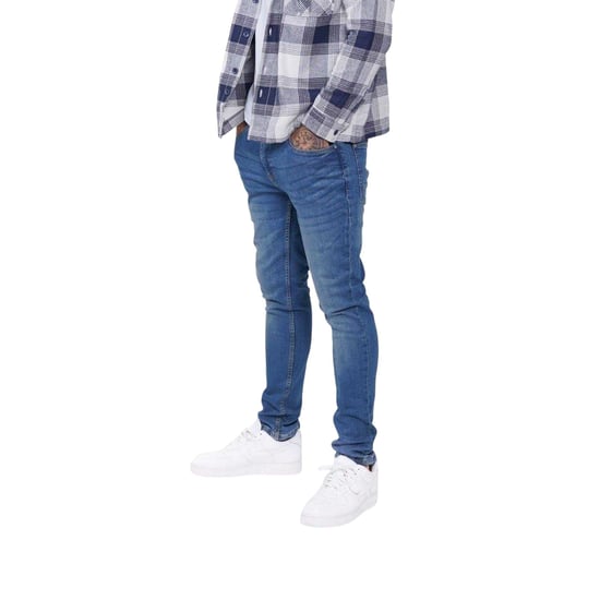 Firetrap Mens Denim Skinny Jeans (Mid Blue) - Image 3