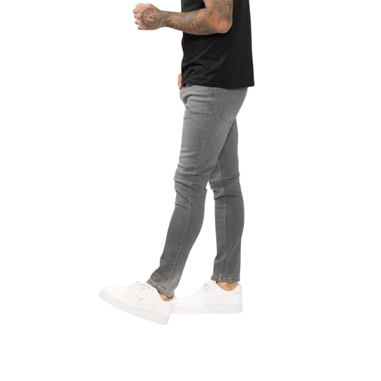 Firetrap Mens Denim Skinny Jeans (Charcoal) - Image 4