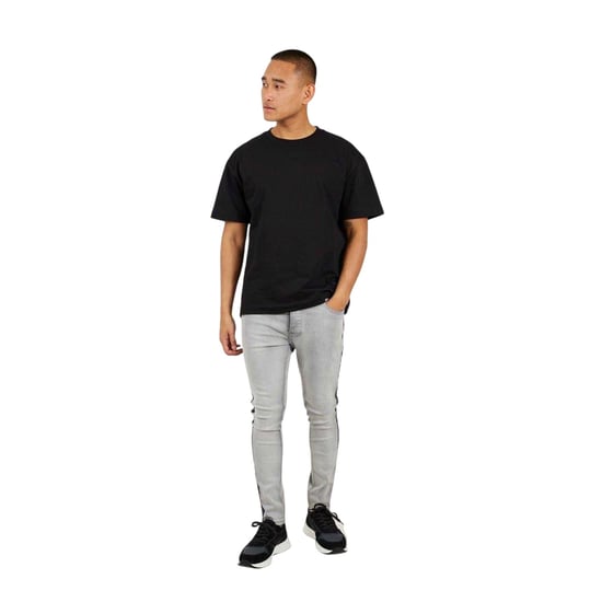 Brave Soul Heren skinny jeans met strepen (Grijs) - Image 3