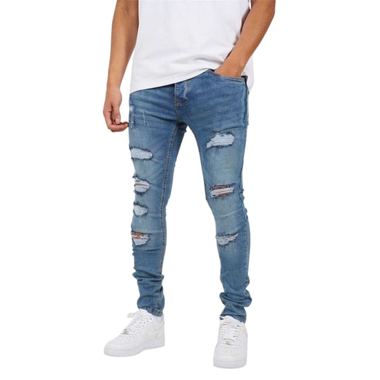 Brave Soul Heren Denim Skinny Jeans (Blauw) - Image 2