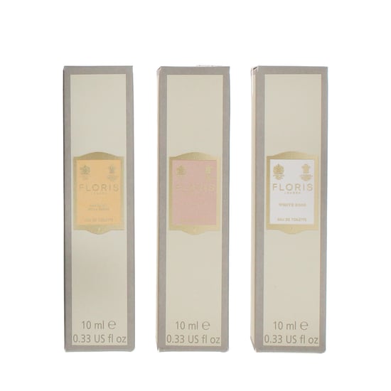 Floris Eau de Toilette 3 x 10ml Gift Set White Rose, Lily, Bouquet De La Reine - Image 2