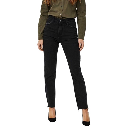 Vero Moda Damesjeans met hoge taille (mom-jeans) (Zwarte denim) - Image 2