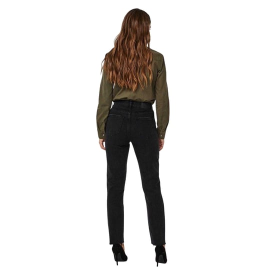 Vero Moda Damesjeans met hoge taille (mom-jeans) (Zwarte denim) - Image 3