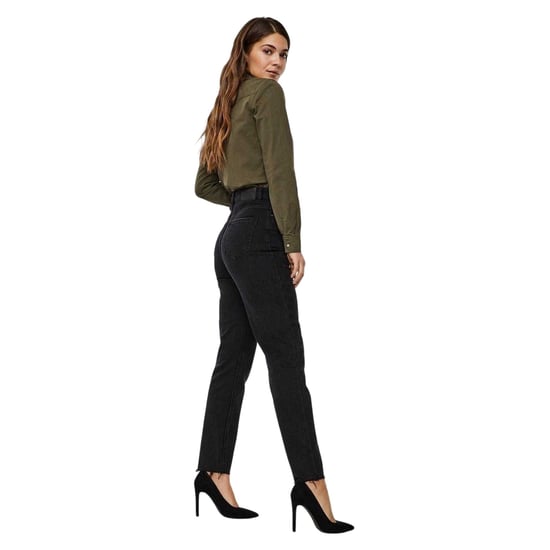 Vero Moda Damesjeans met hoge taille (mom-jeans) (Zwarte denim) - Image 4