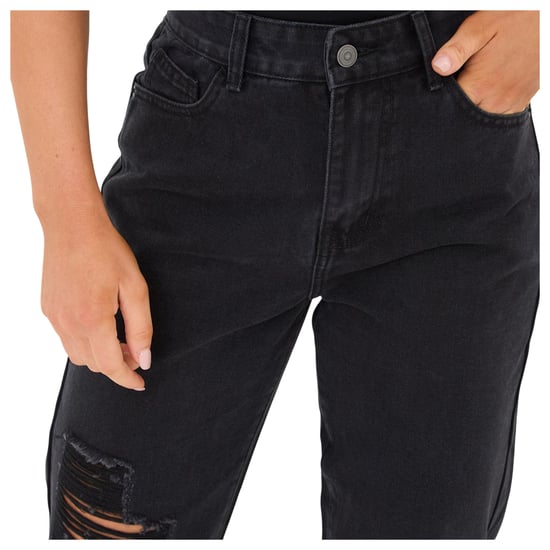 I Saw It First Womens/Ladies Cotton Denim Mom Jeans (Black) - Image 4