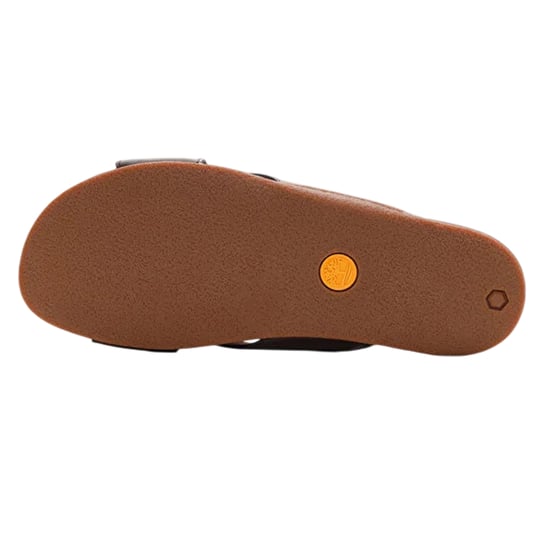 Timberland Heren leren platte sliders met kruisband (Gaucho) - Image 5
