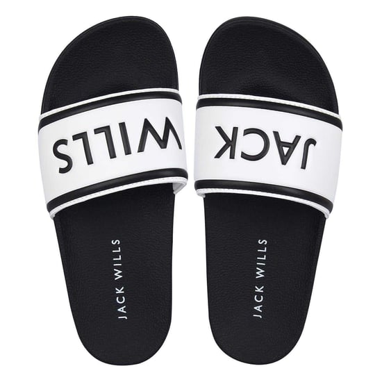 Jack Wills Sliders met herenlogo (Wit, Zwart) - Image 4