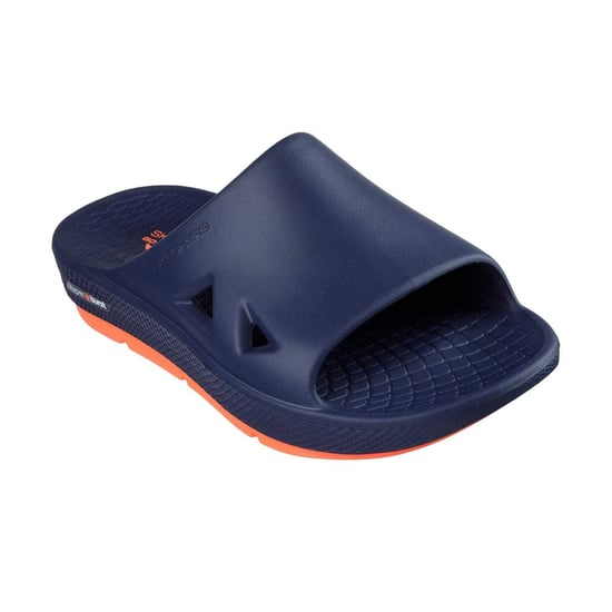 Skechers Arch Fit-slippers voor heren (Marine/Coraal) - Image 3