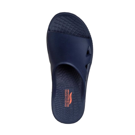 Skechers Arch Fit-slippers voor heren (Marine/Coraal) - Image 4