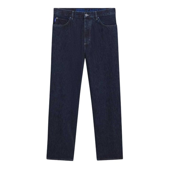 Hugo Jeans med vida ben i denim för herrar (Mörkblå) - Image 1